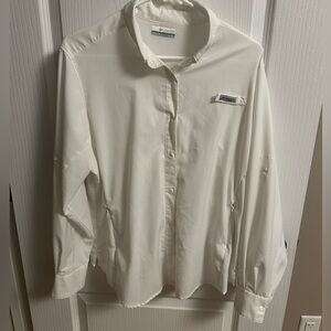 Columbia Women's White Button Down Shirt
